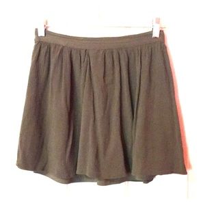 Olive green FOREVER21 flowy mini skirt